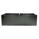 ALFI brand ABCO3318DB Concrete Color 33 inch Reversible Double Fireclay Farmhouse Kitchen Sink