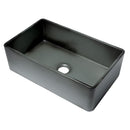 ALFI brand ABCO3318DB Concrete Color 33 inch Reversible Double Fireclay Farmhouse Kitchen Sink