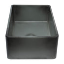 ALFI brand ABCO3318DB Concrete Color 33 inch Reversible Double Fireclay Farmhouse Kitchen Sink