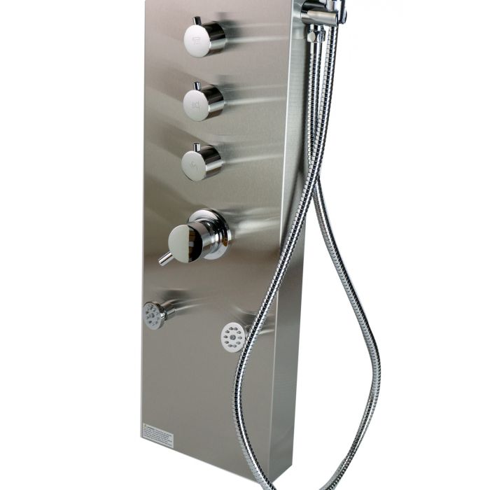 ALFI brand ABSP40 Stainless Steel Shower Panel with 6 Body Sprays