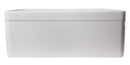ALFI brand AB506-W White 26" Decorative Lip Apron Single Bowl Fireclay Farmhouse Kitchen Sink