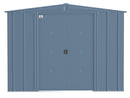 Shelter Logic Arrow Classic Steel Storage Shed, 8x6, Blue Grey