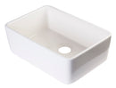 ALFI brand AB503-B Biscuit 23" Smooth Apron  Fireclay Single Bowl Farmhouse Kitchen Sink