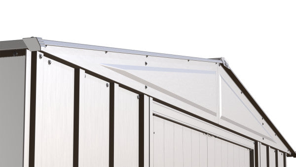 Shelter Logic Arrow Classic Steel Storage Shed, 8x6, Flute Grey