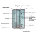 Platinum DZ961F8 2 Person Steam Shower-White