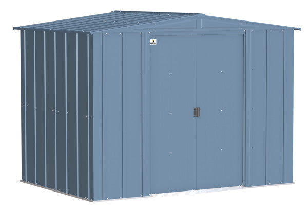 Shelter Logic Arrow Classic Steel Storage Shed, 8x6, Blue Grey