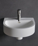 Ideavit  SOLIDBEN Small Wall Hung Vanity. 15x14x8 inch, White