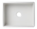 ALFI brand AB506-W White 26" Decorative Lip Apron Single Bowl Fireclay Farmhouse Kitchen Sink