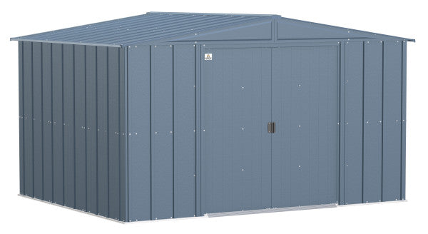 Shelter Logic Arrow Classic Steel Storage Shed, 10x8, Blue Grey