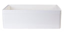 ALFI brand AB511-B Biscuit 30" Decorative Lip Apron Single Bowl Fireclay Farmhouse Kitchen Sink