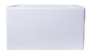 ALFI brand AB3618DB-W  36" White Smooth Apron Thick Wall Fireclay Double Bowl Farm Sink