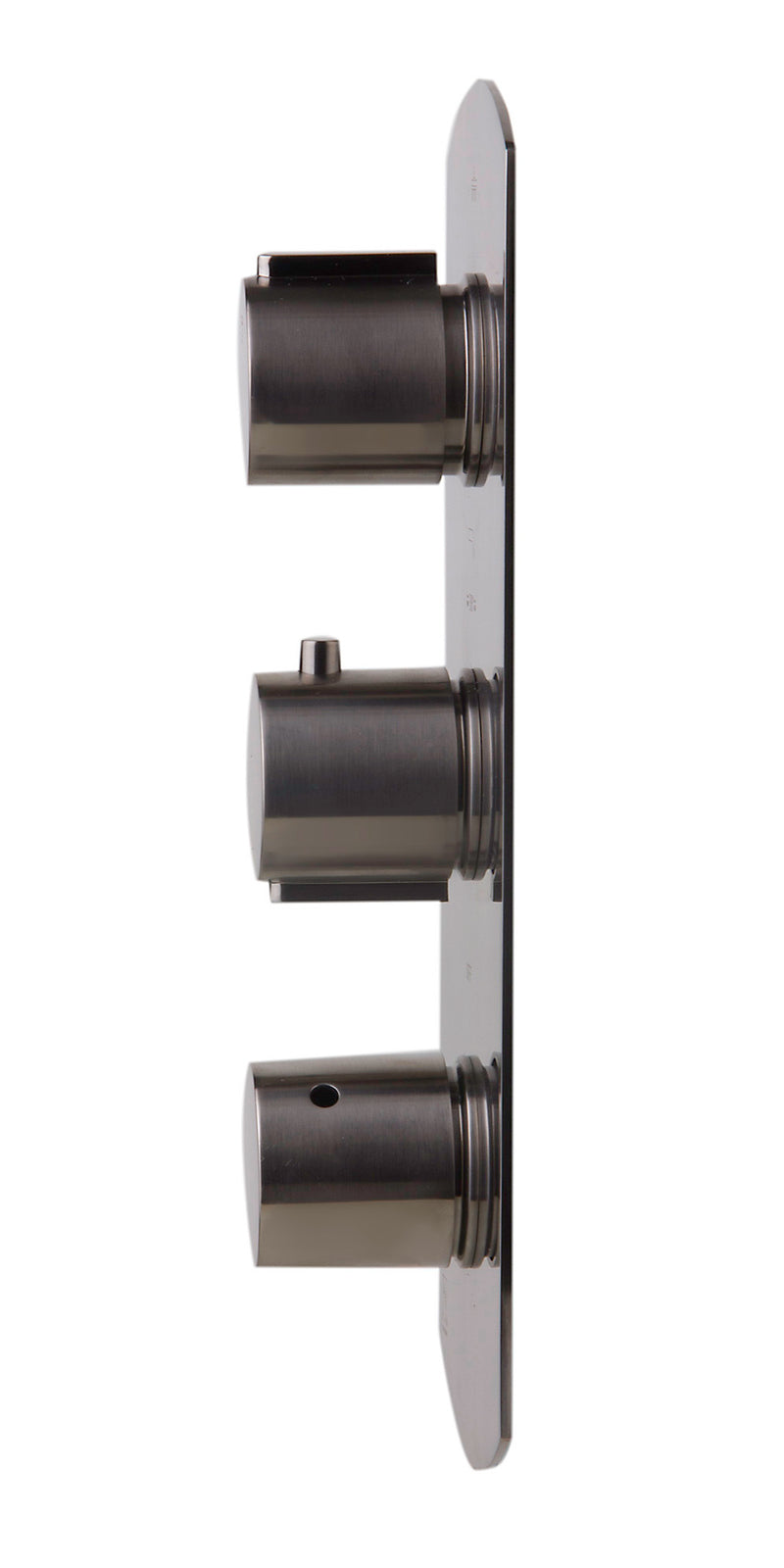 ALFI brand AB4101-BN Brushed Nickel Concealed 4-Way Thermostatic Valve Shower Mixer /w Round Knobs
