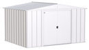 Shelter Logic Arrow Classic Steel Storage Shed, 10x8, Flute Grey