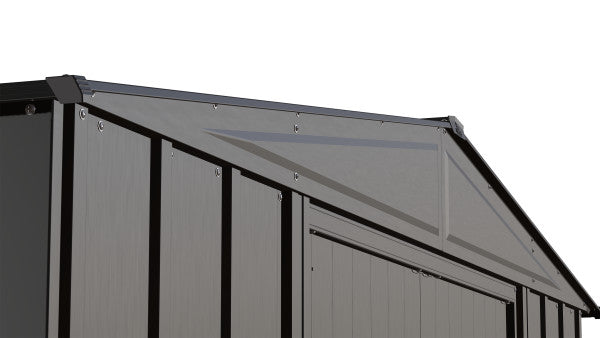 Shelter Logic Arrow Classic Steel Storage Shed, 8x6, Charcoal