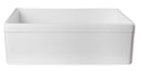 ALFI brand AB511-W White 30" Decorative Lip Apron Single Bowl Fireclay Farmhouse Kitchen Sink