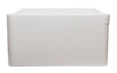 ALFI brand AB533-W 33" White Smooth Apron Single Bowl Fireclay Farm Sink