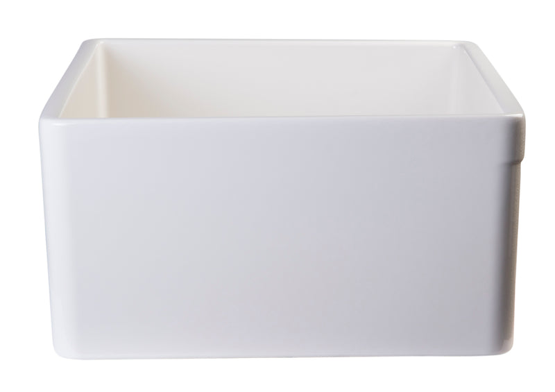ALFI brand AB505-B Biscuit 26" Contemporary Smooth Apron Fireclay Farmhouse Kitchen Sink