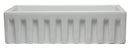 ALFI brand AB3618HS-W 36 inch White Reversible Smooth / Fluted Single Bowl Fireclay Farm Sink