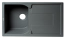ALFI brand AB1620DI-T Titanium 34" Single Bowl Granite Composite Kitchen Sink with Drainboard