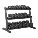 Lifeline Hex Rubber Dumbbell Fitness Training Weight Set