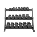 Lifeline Hex Rubber Dumbbell Fitness Training Weight Set