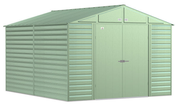 Shelter Logic Arrow Select Steel Storage Shed, 10x12, Sage Green