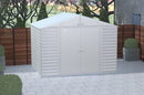 Shelter Logic Arrow Select Steel Storage Shed, 10x8, Flute Grey