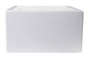 ALFI brand AB2418SB-B  24" Biscuit Smooth Thick Wall Fireclay Single Bowl Farm Sink