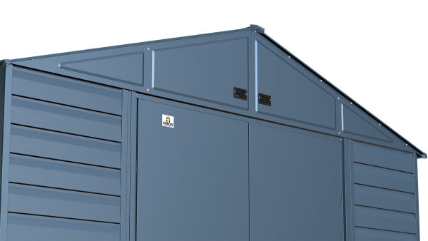 Shelter Logic Arrow Select Steel Storage Shed, 10x8, Blue Grey