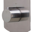 ALFI brand AB4001-BN Brushed Nickel Concealed 3-Way Thermostatic Valve Shower Mixer Round Knobs
