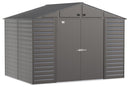 Shelter Logic Arrow Select Steel Storage Shed, 10x8, Charcoal