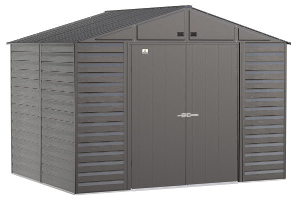 Shelter Logic Arrow Select Steel Storage Shed, 10x8, Charcoal