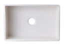 ALFI brand AB509-B Biscuit 30" Fluted Apron Single Bowl Fireclay Farmhouse Kitchen Sink