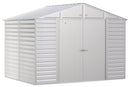 Shelter Logic Arrow Select Steel Storage Shed, 10x8, Flute Grey