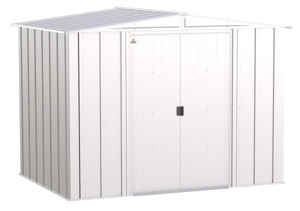 Shelter Logic Arrow Classic Steel Storage Shed, 8x6, Flute Grey